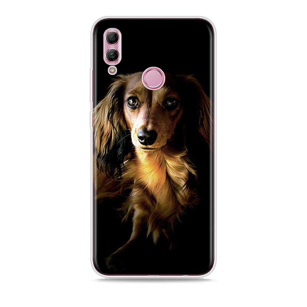 Silikonový kryt pro psy jezevčíka dobrmana pro Honor 30 30S 30i 9 10 9A 9C 9S 9N 10i 10X 9X Lite Pro 5G pouzdro na telefon