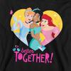 Disney Princess Childrens/Kids Better Together Heather Valentine's Day Hoodie
