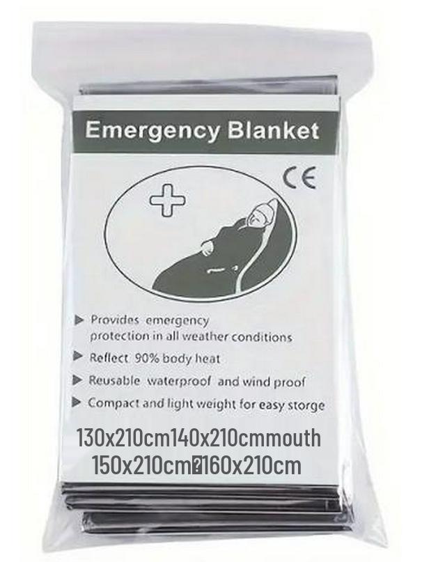 Portable Disposable Thermal Emergency Blanket 160x210 Silver