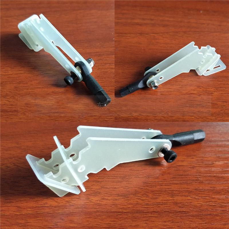 4PCS Glass Fiber Vertical Servo Rudder Rocker Arm Horn + Ball End Head Connecting Rod Set For 26-50CC Oil-powed RC Airplane