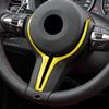 F22 F30 F31 F32 F33 F36 F10 F06 F12 F13 F15 F16 Für M-Sport ABS Glanz Farbe/Alcantara Innen Lenkrad Abdeckung Trim