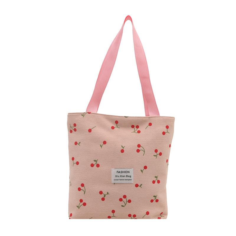 High-appeartion-level Cherry Tote Bag, Fashionable and Trendy, Large-capacity Single-shoulder Bag, Casual Bag