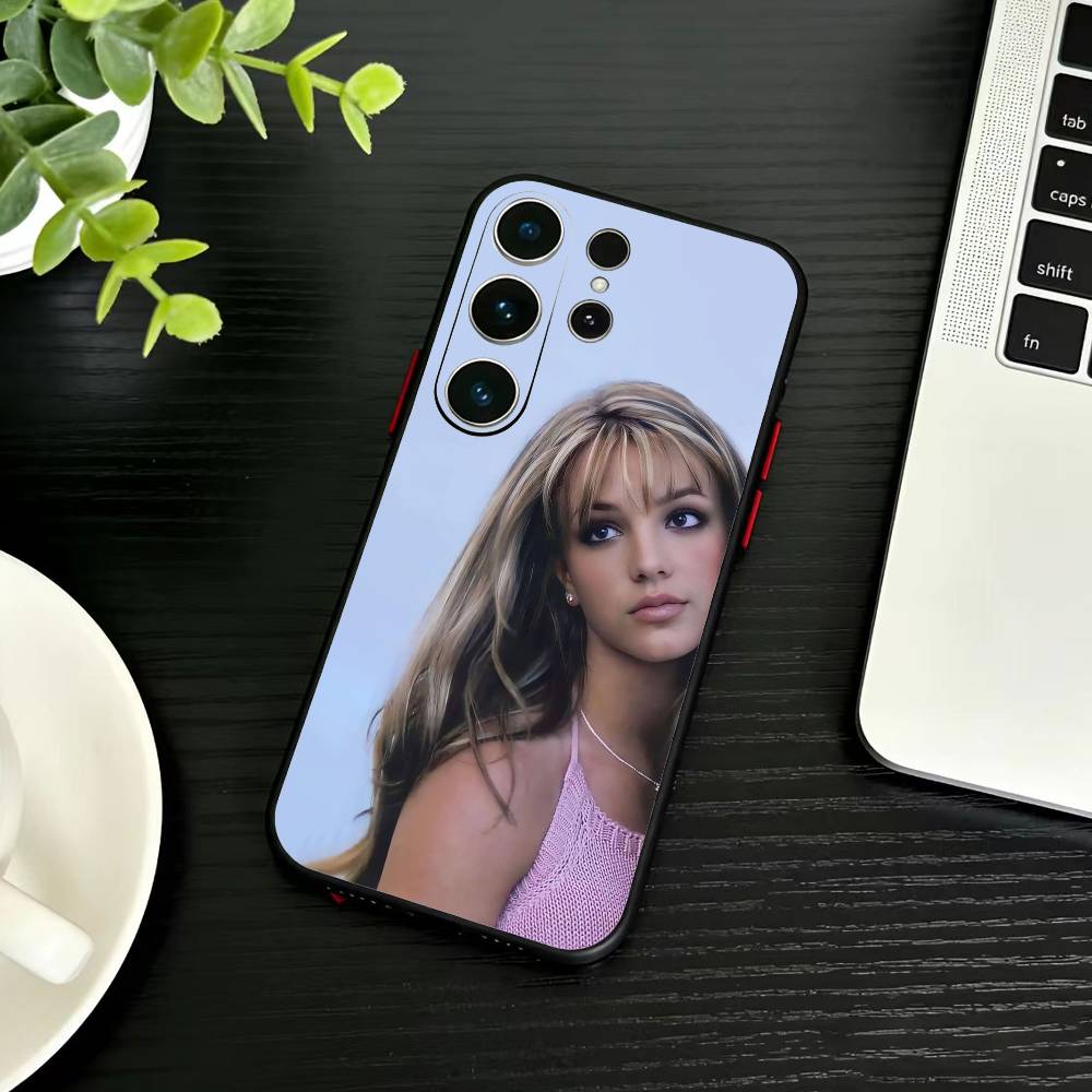 J-Singer B-Britney Spears Phone Case For Samsung S26,S25,S24,S23,S22,S21,S20,Ultra,Plus,FE Black Soft Cover