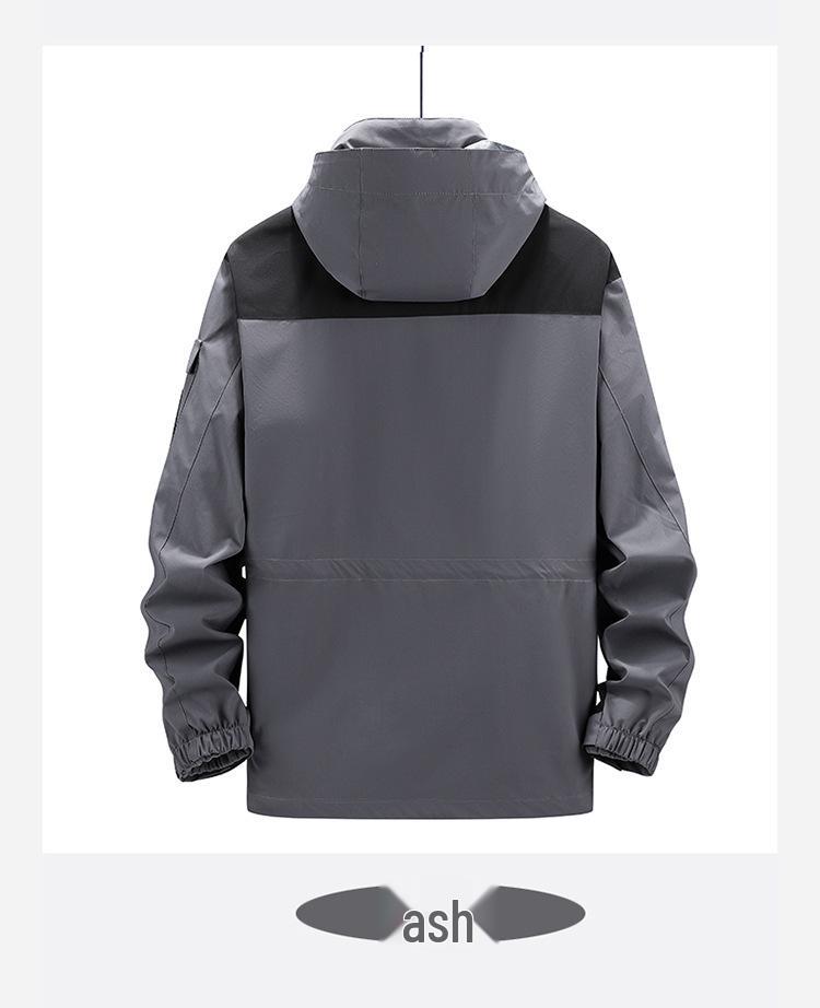2023 European Winter Plus Size Waterproof Windproof Hooded Outdoor Two-piece Climbing Set