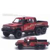 Automodell Toyota LC-6X6 im Maßstab 1/32, Legierungs-ABS-Material, Legierungsautospielzeug, hohe Simulation, langlebig, robuste, helle Farbe, für Geschenke