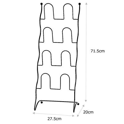 [BLKP] Pearl Metal Slipper Rack, 4 Tiers, Limited Edition, Matte Black, Wire, BLKP Black, N-7570