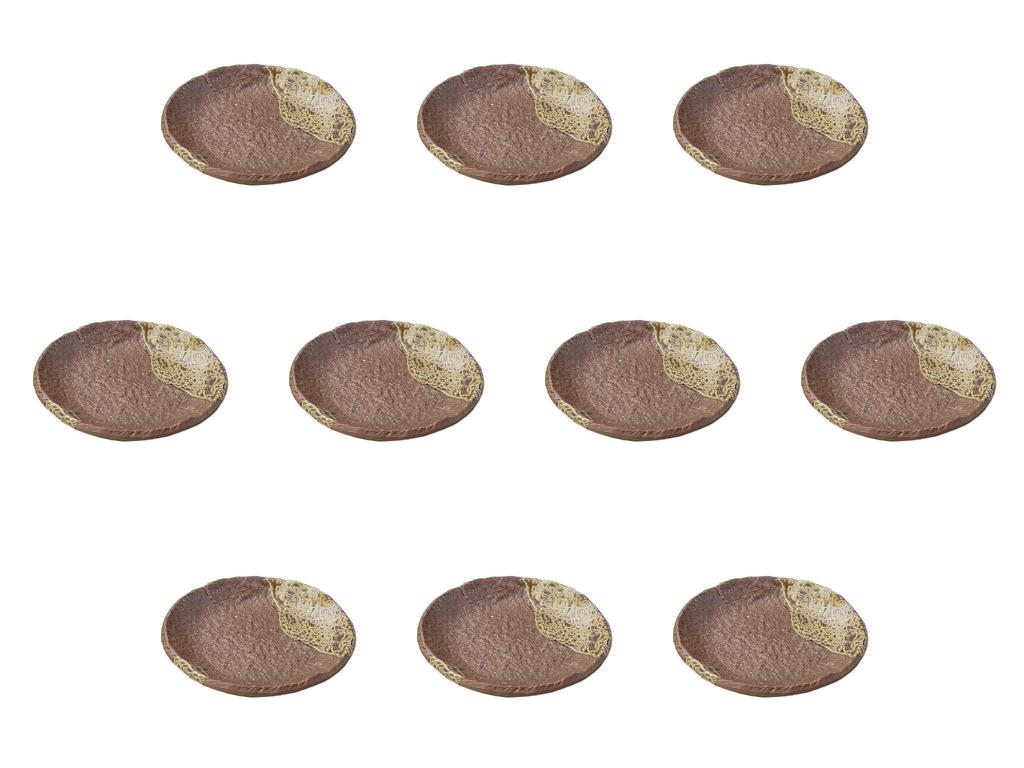 Set of 10 Nanbanmaru Individual Plates x Ceramic by Setomonohonpo [13.5 2cm] (Earthenware)