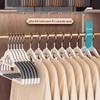 Rotatable Non-Slip Wide Shoulder Hanger for Wet/Dry Use - Multi-Functional, Traceless, Thickened Plastic Clothes Hanger