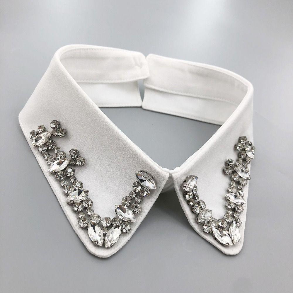 Women Lapel Fake Collar Vintage Top Neckwear Ties 2024 Shirt Collar