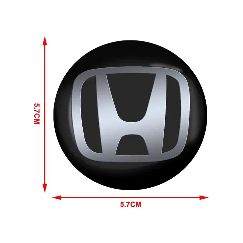 2025 Auto Nová Honda 56MM Středová Krytka Kolečka Auta Samolepky s Logem Znak na Ráfek Styling Auta Pro Honda Civci CRV Accord Mugen Prelude F