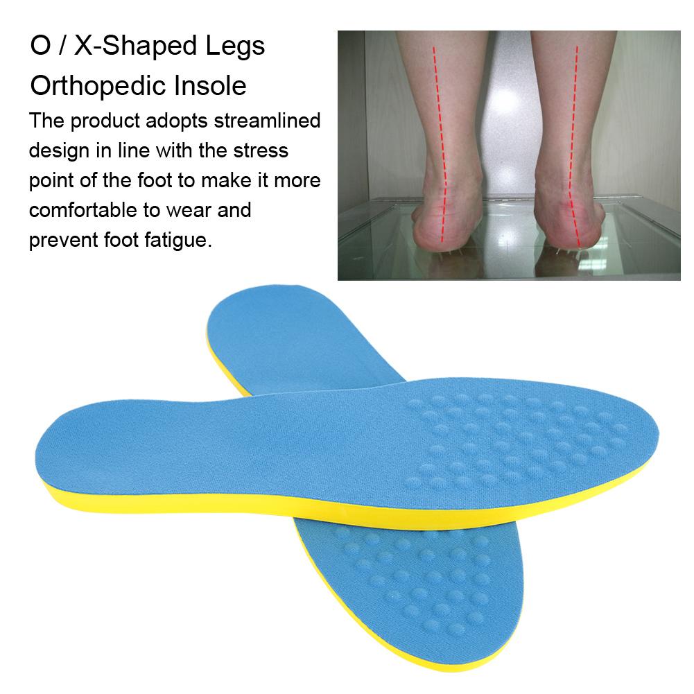 Orthopedic Insole X/O Shape Leg Correction Flat Foot Arch Support Foot Massager