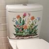 Bathroom Flower Toilet Stickers Diy Removable Butterfly Wall Decals Self-Adhesive Wallpaper Home Decoration