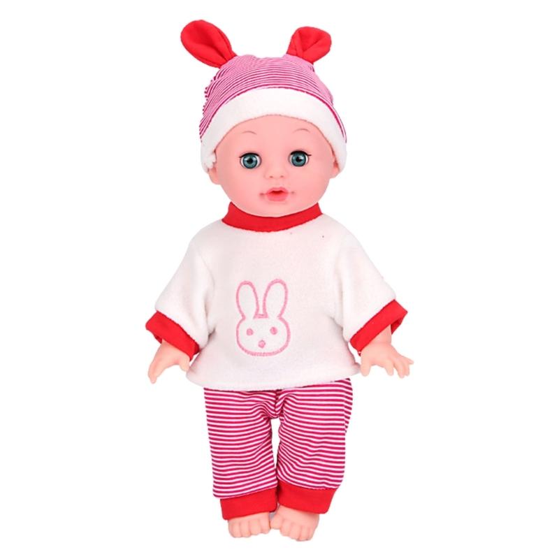 Reborn Baby Dolls Realistic Vinyl Body 13 inch Soft Baby Sleep Boy Girl with Clothing Gift Set for Ages 3years+