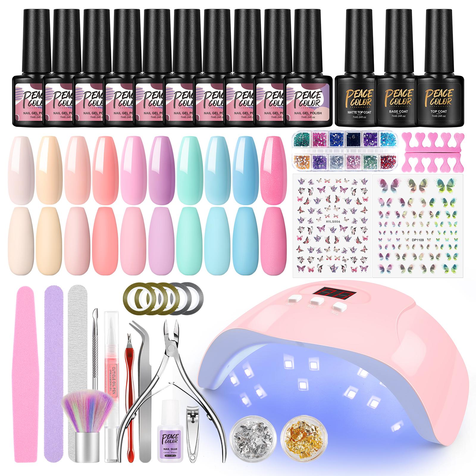 

PEACECOLOR 7 мл красочные летние осенние цвета гель-лак для ногтей яркий для дизайна ногтей светодиодная лампа и набор гель-лаков для ногтей для дизайна ногтей набор гелей