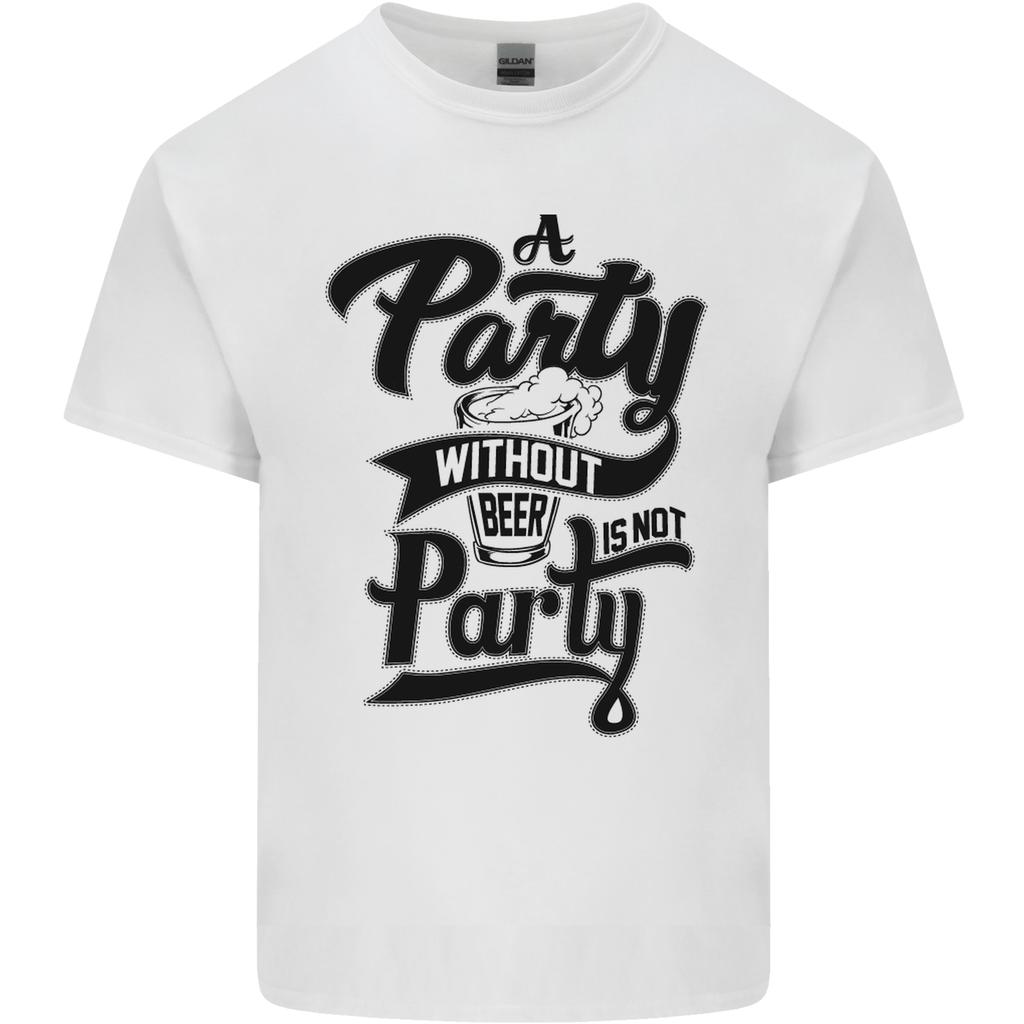 A Party Without Beer Alcohol Funny Beer Gin Unisexs Light Cotton TShirt