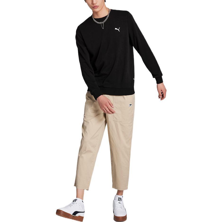 PUMA Sweatshirts Men's Black Crew Neck Moderate Regular 848731-01