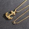 1 Men's Stainless Steel Navigation Anchor Pendant Necklace, Vintage Mooring Anchor Pendant - Durable and Stylish - Men's