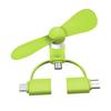 3-in-1 Tragbarer Sommer-Kühlventilator für Mini-USB iPhone Android Typ-C Telefon