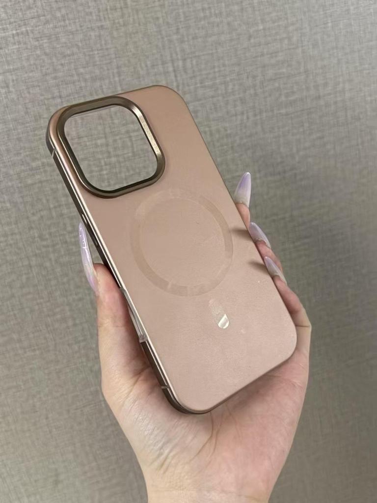 Premium Magnetische Kabellose Lade Metallrahmen Hülle für iPhone 17 Pro Max