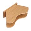 Bamboo Material Coffee Filter Paper Holder Countertop V Shape Design Filter Paper Stand Square Cone-shaped Flat-bottomed
