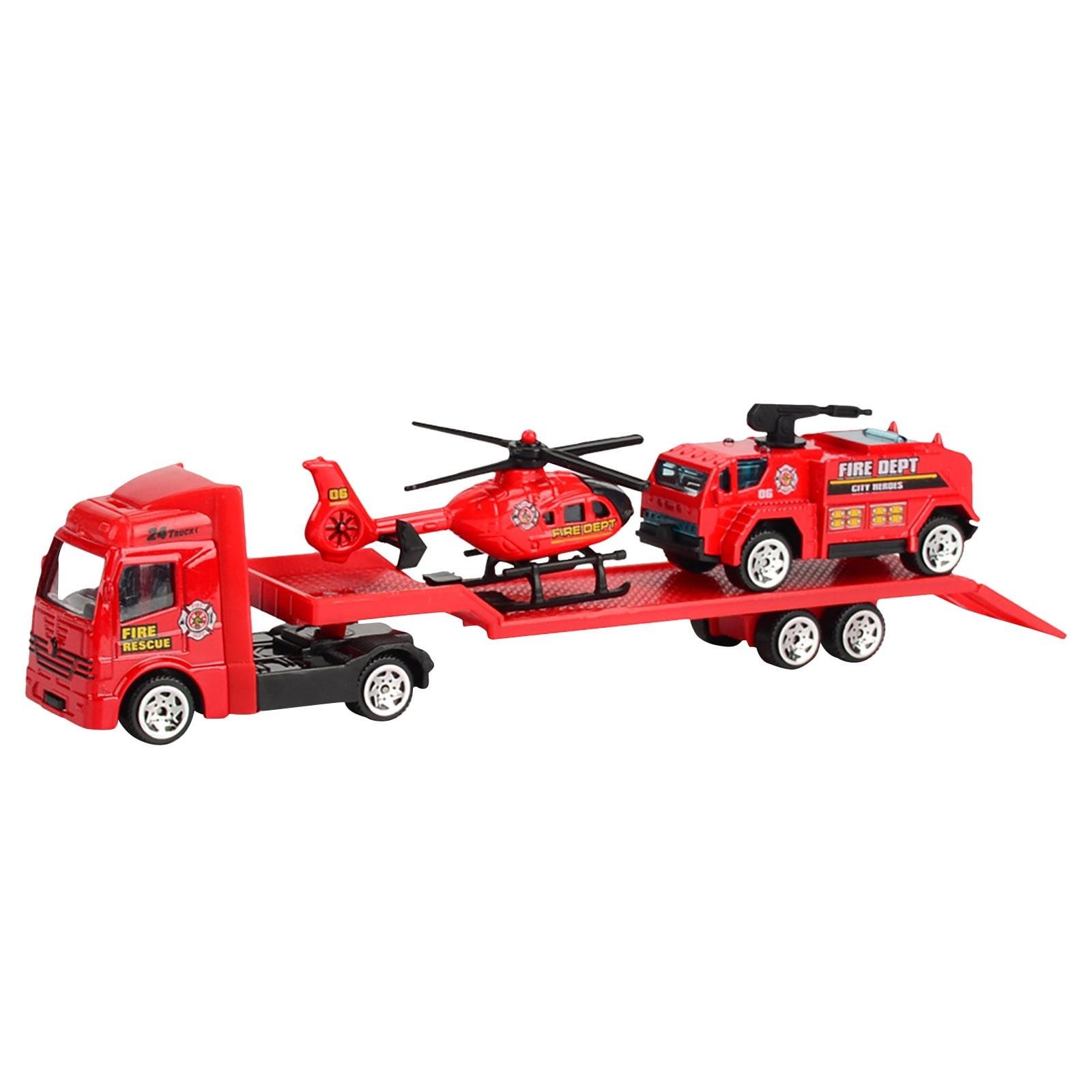

Toys 0% Off !Tarmeek Flatbed Trailer Trucks Toy Alloy Trailer Engineering Roller Excavator Truck Model Car Toys Birthday Gifts For Kids червоний