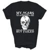 Meine Narben erzählen eine Geschichte Erinnerungen an Zeiten Unisex Shirt Geschenk