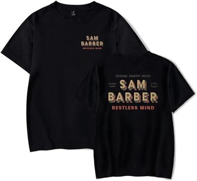 Sam Barber Merch T-Shirt Jungen Mädchen Kurzarm Sommerkleidung Tee Top für Fans Unisex Damen
