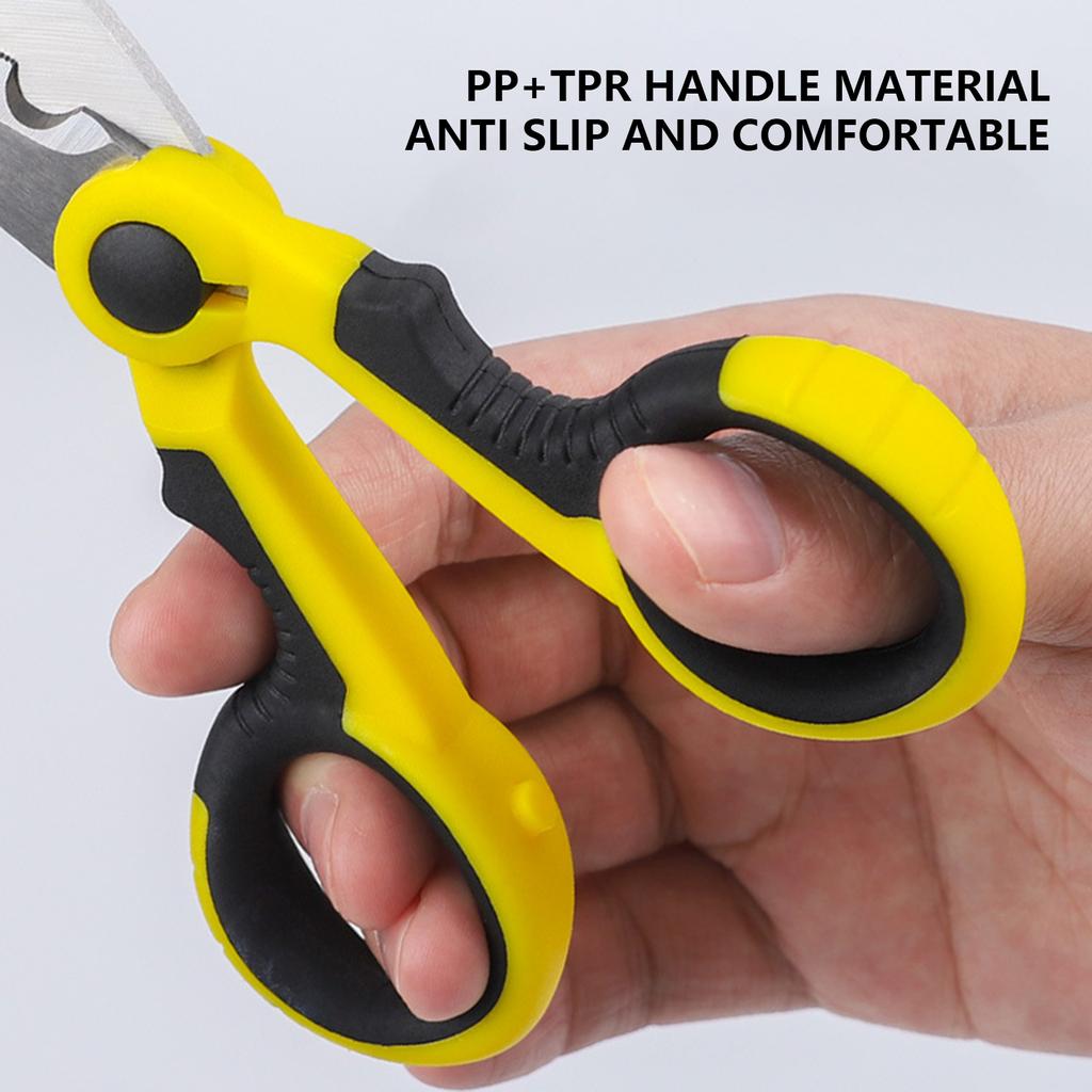 Stainless Steel High Power Fishing Line Scissors Heavy Duty Marine Grade Rust Resistant for Anglers Fishing Gear Tool