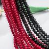 Findings DIY 3/4mm Austria Faceted Round Crystal Beads Spacer Beads Glass Beads Jewelry Making