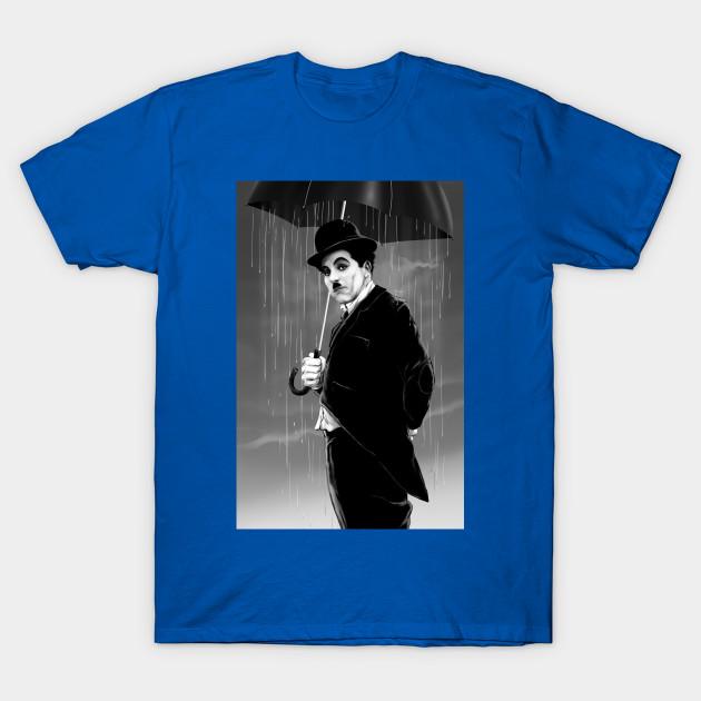 Unisex Módní tričko Chaplin rainy days Potisk Tričko Větší velikosti S-5XL Tričko 100% Bavlna Topy Kulatý výstřih Krátký rukáv Trička
