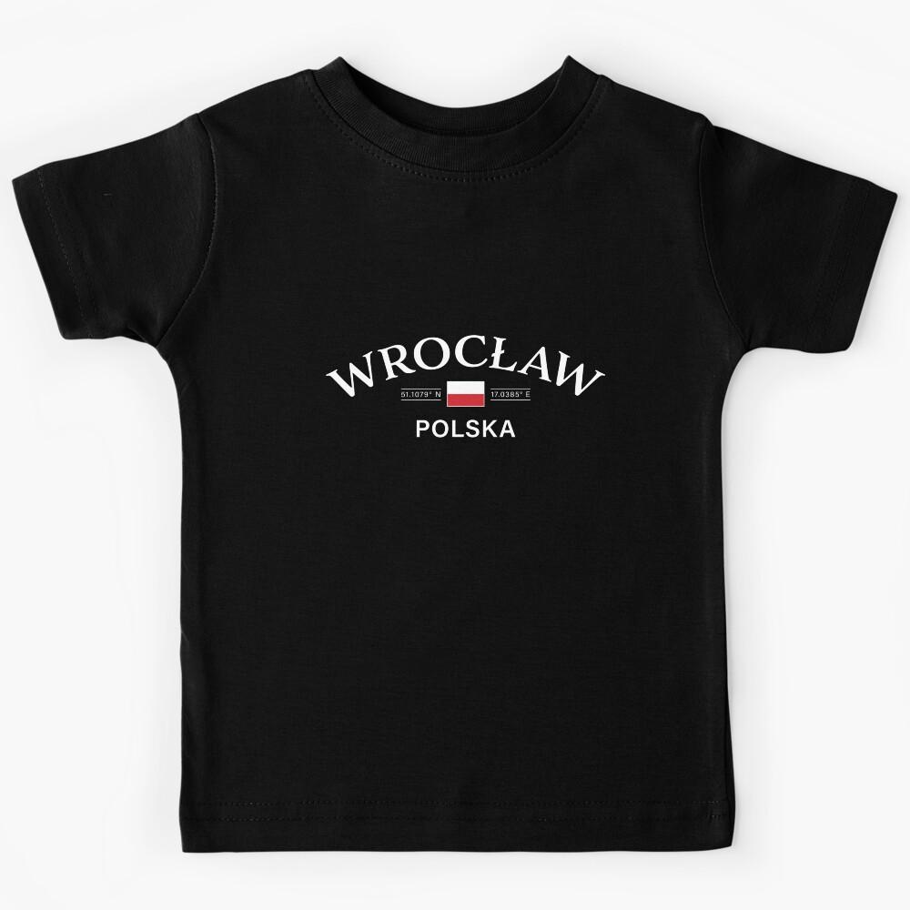 Wroclaw Polska (Poland) Polish Coordinates Kids T-Shirt 150