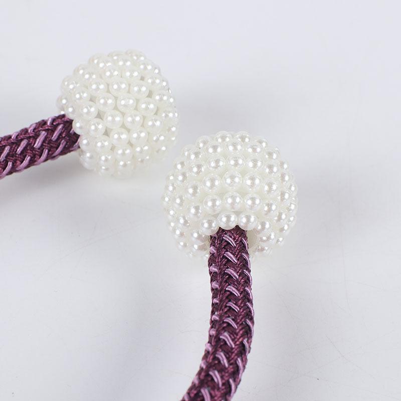 Curtain Buckle 1PCS Curtain Tape, Pearl Buckle Design, No Drilling Installation, Curtain Tiebacks Accessories