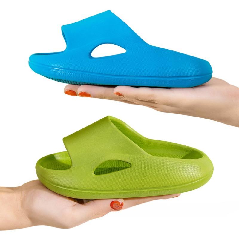 Children's Slippers Summer Home Bathroom Anti-slip Slippers Solid Color Soft Bottom Men and Girls Sandals