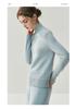 Que Fei Women's Classic Cashmere Half-High Collar Sweater - Soft, Thickened, Loose Knit Base Layer