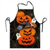 Halloween Party Apron Fabric with Snowy Scene Design, Perfect for Home Cooking & Holiday Decor, Christmas Apron7.23