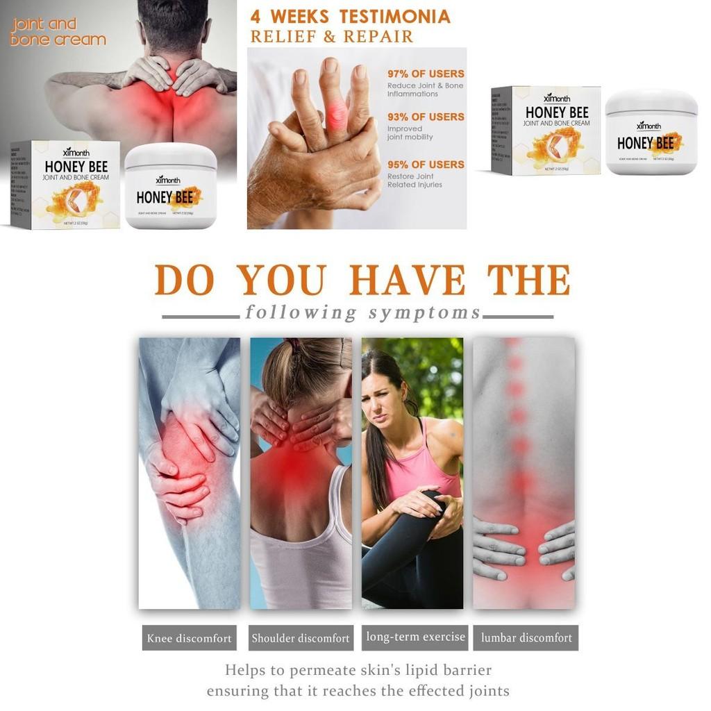 Ximonth Bee Venom Joint Care Cream For Pain Relief In Hands Feet And Back Muscles