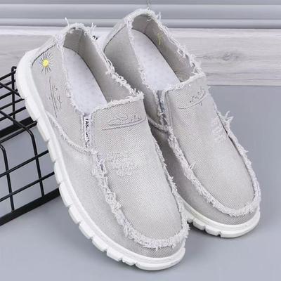 Herren 2025 Stil Lässige Slip-on Schuhe aus gewaschener Leinwand