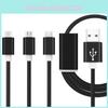Usb 3in1 Charger Cable Micro Typec Data Sync Cable For Iphone 5 6 Android 7plus