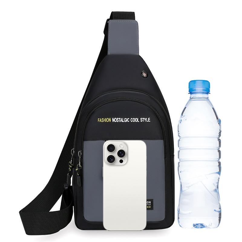 Nylon Chest Bag For Men Multifunctional Casual Fashion Trend Shoulder Bag For Outdoor Sports Versatile Crossbody Bag
