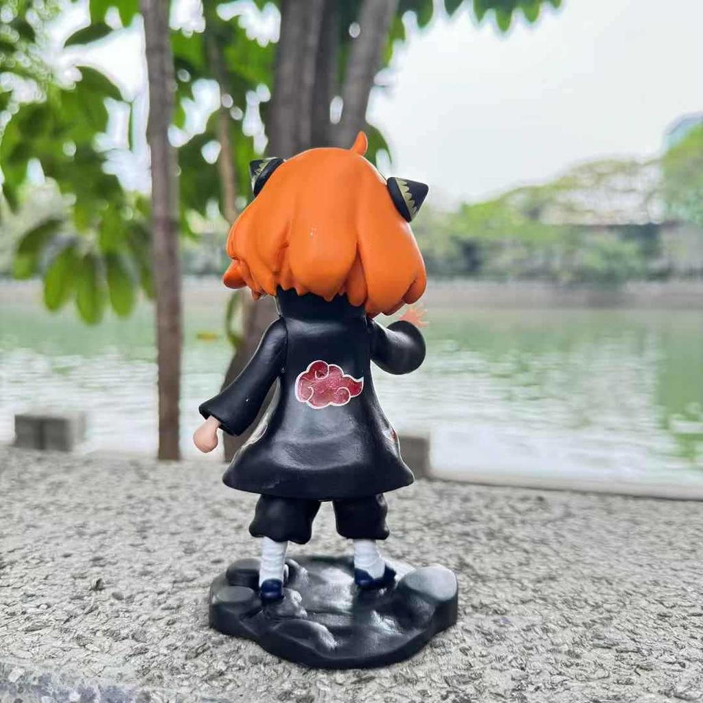 Spy x Family Anya Cosplay Naruto Figures: Anya, Sasuke, Itachi, Konan Anime Desk Ornaments