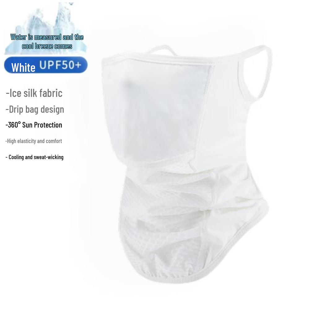 Unisex Ice Silk UV Protection Full Face Mask for Outdoor Motorcycle Use