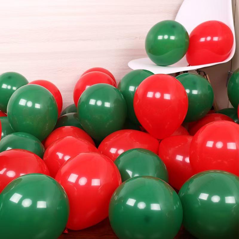 12-Inch Thick Christmas Eve Balloons – Santa Claus Print for Mall Event Decoration