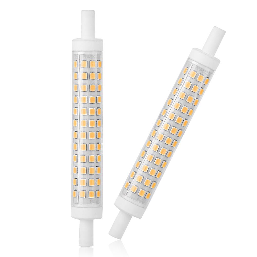 2pcs r7s 10W 120 LED Bulb Light Double Ended Halogen Lamp Replacement AC85-265V(Cold White)