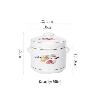 Zhaoran Ceramic Double-Lid Stew Pot