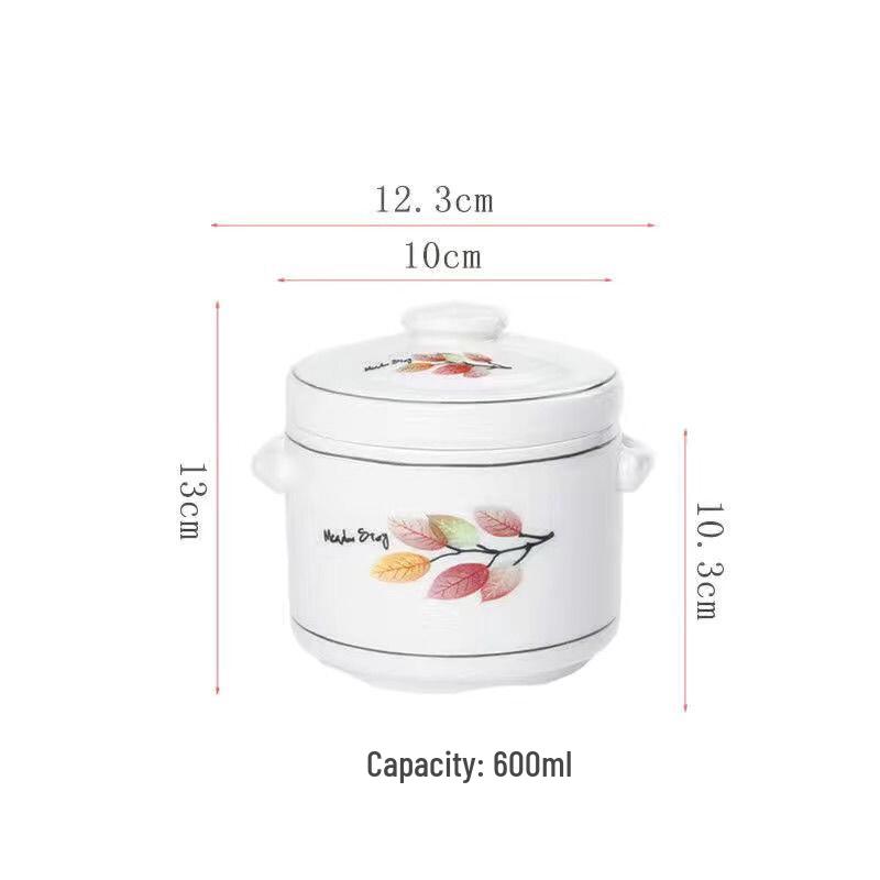 Zhaoran Ceramic Double-Lid Stew Pot