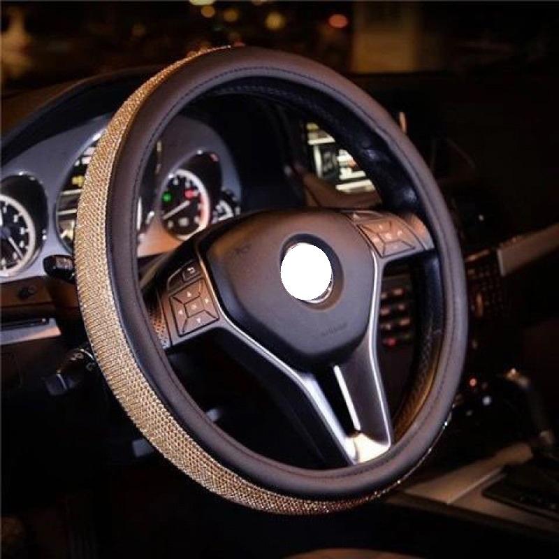 

Рулевое колесо автомобиля бриллиантовая оплетка универсальная посадка сверкающие стразы противоскользящая StyleB