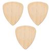 Uxcell Wooden Guitar Extra Thick Pine for and Bass Wood Color Picks, 3-Pack, 3.0mm Wood, Grooved, Electric, Acoustic, Guitars,