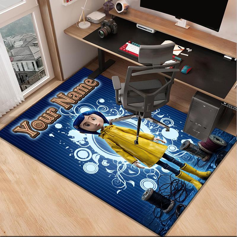 Custom NameNighttime Adventure Doll Carpet, Indoor Rug, Chair Rug, Living Rooms, Doormat Made From Polyester Home Decor Birthday Christmas Gifts
