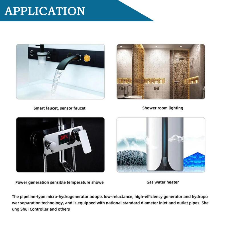 Micro-hydro Generator DC12V Water Flow Pump Turbine Hydroelectric Power Energy Generators Mini Water Turbinen Generator