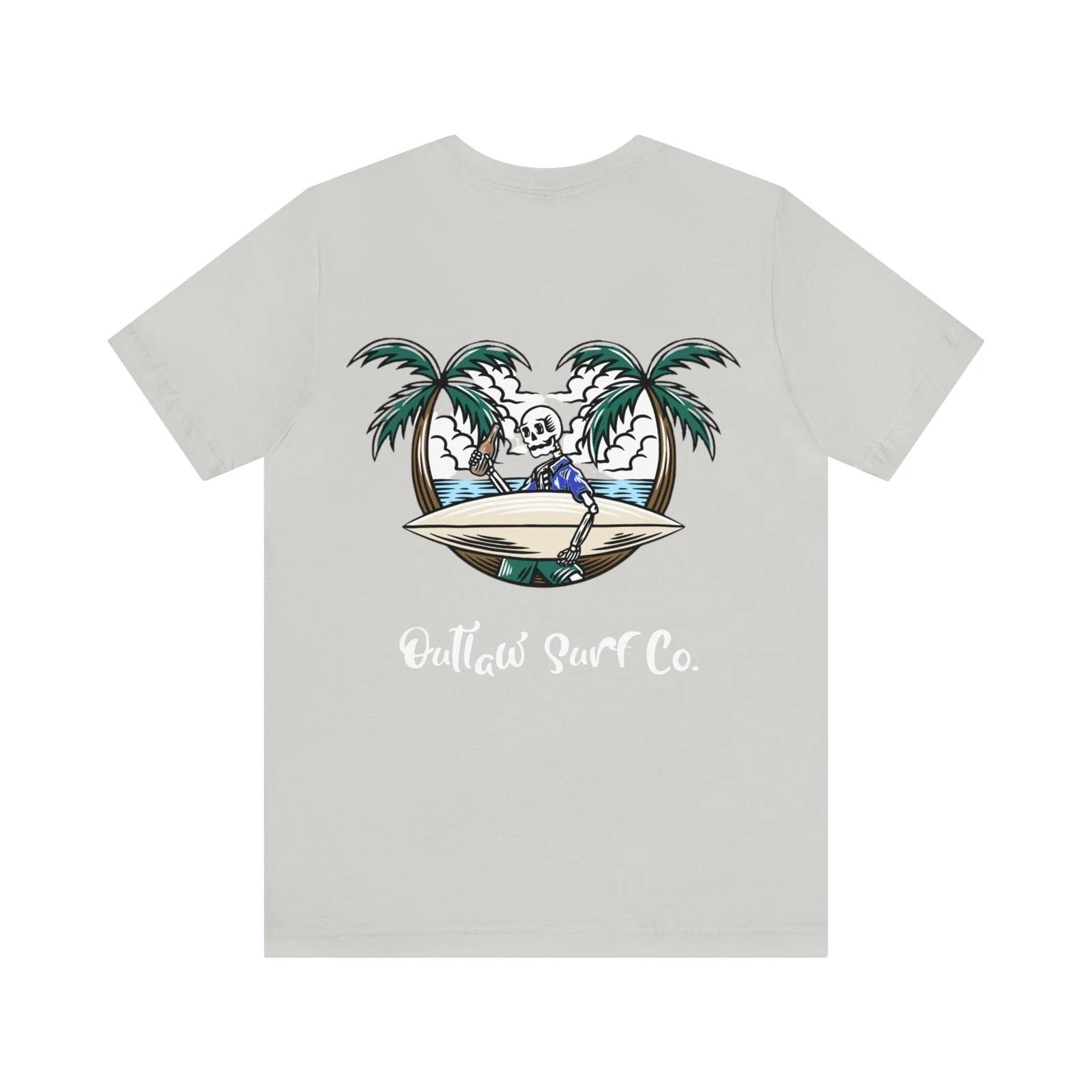 Outlaw Surf Skeleton Surf Beer T-Shirt S